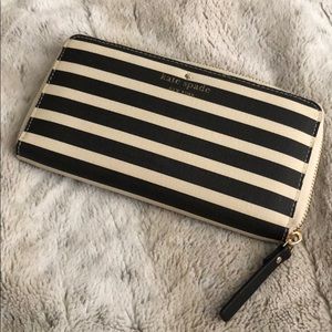 Kate Spade Striped Zip Wallet